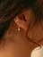Yıldız Sallantılı Deliksiz Ear Cuff Küpe Deliksiz Kıkırdak Küpe 1