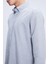 Gri Slim Fit Uzun Kol Düğmeli Yaka Flanel Gömlek 4