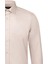 Bej Slim Fit Uzun Kollu 100% Pamuk Casual Flanel Gömlek 3