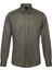 Haki Slim Fit Uzun Kollu 100% Pamuk Casual Flanel Gömlek 1