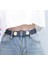 Kadın Kemer Mavi Elastik Kemer Toka Olmadan Kadınlar/erkekler Için Çiçekler Ayarlanabilir Streç Bant Kot Aksesuarları Ceinture Femme (Yurt Dışından) 5