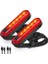 Ikıkuso 2 Paket USB Şarj Edilebilir Bisiklet Arka Işığı, 4 Mod (Siyah) (Yurt Dışından) 1