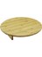 Yuvaralakmini Sofra MODEL=ÇAP:45 cm - Y:8.5 cmayaklı Bambu Ahşap Kesim Panosu (4172) 1