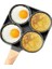 4 Delikli Omletli Tava Yapışmaz Çok Fonksiyonlu Mini Kahvaltı Tava (4 Delik) (Yurt Dışından) 1