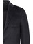 Antrasit Slim Fit Ceket Yaka Yünlü Kaşe Palto 3
