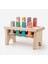 Hareketli Ahşap Çak-Çak Oyunu / 1+ Yaş / Montessori Eğitici ve Öğretici Renkli Ahşap Oyuncak / Güvenli ve Eğlenceli Çocuk Oyuncağı 2