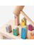 Hareketli Ahşap Çak-Çak Oyunu / 1+ Yaş / Montessori Eğitici ve Öğretici Renkli Ahşap Oyuncak / Güvenli ve Eğlenceli Çocuk Oyuncağı 3