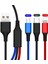 3 In 1 Çoklu 2AMPER Type-C Micro Lightning 120 cm Hızlı Şarj ve Data Kablosu 4