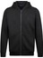 Siyah Regular Fit Pamuklu Tam Fermuarlı Kapüşonlu Sweatshirt 1