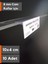Cam Raflar için (10x4 Cm) Pvc Etiketlik, Şeffaf Etiket Cebi Cam Rafa Takılan Ürün isimliği Etiketliği 1