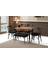 Mini 60 x 100 Milano Mdf Ortadan Açılır Masa 4 Ad Çapraz Sandalye 1 Ad Sırtsız Mini Bench 1