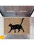 Kapı Önü Paspası Dekoratif Dijital Baskı Kedi P-2496 1