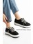Kadın Siyah Spor Ayakkabı Günlük Rahat Air Taban Sneaker N150 3