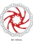 R6 160 Kırmızı Tarzı Mtb Rotor Hidrolik Disk Fren Bisikleti Için Disk Fren Dağ Bisikleti Freio Hidraulico (Yurt Dışından) 1