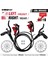 10 Kırmızı-Rf Stili Tanke Mtb Bisiklet Yağ Disk Fren Rotoru Kaliper Hidrolik Kollu Ön Arka Tutucu A B-Sütun C Bisiklet Parçaları Bisikletçilik (Yurt Dışından) 2