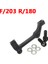 Siyah F203-R180MM Stili Pmıs Mtb Fren Kaliper Adaptörü Ön Arka mm Bisiklet Disk Fren Rotorları Alüminyum Alaşımlı Bisiklet Aksesuarı Adaptörü (Yurt Dışından) 1