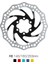 R6 140 Altın Tarzı Mtb Rotor Hidrolik Disk Fren Bisikleti Için Disk Fren Dağ Bisikleti Freio Hidraulico (Yurt Dışından) 3