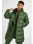 Storm Fit Primaloft Filled Full Zip Khaki Parka Erkek Uzun Mont Parka Haki Yeşil 1