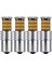 4 x 1156 7506 P21W LED Ampuller BA15S Sarı Ön Arka Dönüş Sinyali Işıkları (Yurt Dışından) 1