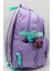 34500 Okul Çantas Unisex Okul Sırt Çantası Günlük Sırt Çantası Lila-Yeşil 4