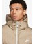 Storm Fit Windrunner Primaloft Filled Full Zip Hoodie Kısa Erkek Mont Kahverengi Beyaz 3