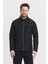 Siyah Erkek Pamuk Polyester Karışımlı Su ve Rüzgar Geçirmez Mevsimlik&yazlık Mont 1