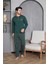 Erkek Penye Yeşil Uzun Kollu Altı Ekoseli Pijama Takımı 2