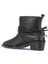 Siyah Deri Kadın Topuklu Bot 01WD4007 01WD4007 4