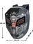 Road King LED Gözlü Motor Sırt Çantası, Sırt Çantası, Telefon Kontrol Kask Taşıma Çantası, LED Çanta 6