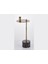 Evza Mermer Disk Asimetrik Mumluk Siyah Bronz 9*15*36 cm 1