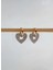 Claire Altın Kaplama Kalp Tasarım Rose Gold Küpe 1