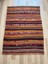 150 x 105 cm El Dokuma Bohem Türk Kilim Halı, Geometrik ve Çizgili Desenli, Nadir Vintage Kilim, Ev Dekoru 1