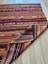 150 x 105 cm El Dokuma Bohem Türk Kilim Halı, Geometrik ve Çizgili Desenli, Nadir Vintage Kilim, Ev Dekoru 2