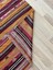 150 x 105 cm El Dokuma Bohem Türk Kilim Halı, Geometrik ve Çizgili Desenli, Nadir Vintage Kilim, Ev Dekoru 5