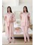 Fistolu Pamuk Astarlı Pijama Sabahlık Takımı 1