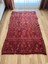 190 x 120 cm El Dokuma Türk Kilim, Ender Desenli Kırmızı Kilim, Akrep ve Koç Boynuzlu Motifler, Boho Stili Eşsiz Kilim 1