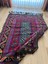 170 x 116 cm Bohem Stili Türk Kilim, Geometrik ve Koç Boynuzlu Motifler, Canlı Mavi ve Bordo Renkler, El Dokuma Kilim 2