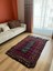 170 x 116 cm Bohem Stili Türk Kilim, Geometrik ve Koç Boynuzlu Motifler, Canlı Mavi ve Bordo Renkler, El Dokuma Kilim 3