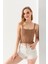 Ponpon Desenli Askılı Crop Top, Body, Şık Rahat V Yaka Fitilli Kolsuz T-Shirt Krop, Askılı Krop, Top 1