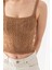 Ponpon Desenli Askılı Crop Top, Body, Şık Rahat V Yaka Fitilli Kolsuz T-Shirt Krop, Askılı Krop, Top 2