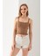 Ponpon Desenli Askılı Crop Top, Body, Şık Rahat V Yaka Fitilli Kolsuz T-Shirt Krop, Askılı Krop, Top 3