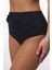 Siyah New High Ruffle Yüksek Bel Bikini Altı 3