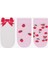 Kız Çocuk Bow Cherry Çok Renkli 3lü Patik Çorap 1