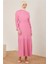 Beli Ayarlanabilir Gofreli Elbise 23Y9659 Şeker Pembe 3