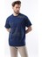 Lacivert Baskılı Erkek T-Shirt E7115 1