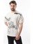 Ekru Baskılı Erkek T-Shirt E7115 1