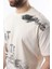 Ekru Baskılı Erkek T-Shirt E7115 3