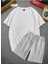 Beyaz T-Shirt & Gri Şort Takım 1