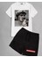 Unısex Smoking Kills Baskılı Tişört Şort Takımı 1