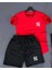 Penye Ny Baskılı Yazlık Şort ve Penye Tshirt Spor Takım Tshirtşort 1
